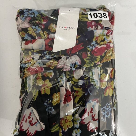 NWT Ever Pretty Womens 16 Floral Chiffon Babydoll Maxi Dress Empire Waist Fairy - Picture 16 of 16